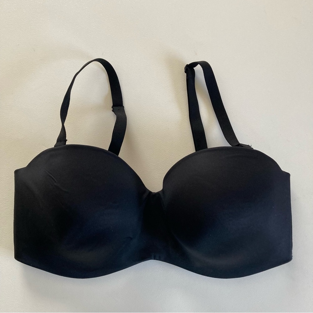 Pink Victoria Secret Strapless Lightly Lined Bra Size 36DD